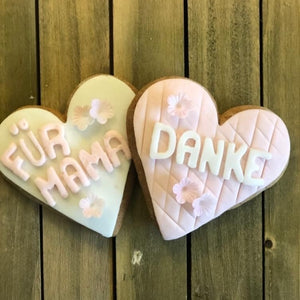 2 Herzen FÜR MAMA + DANKE